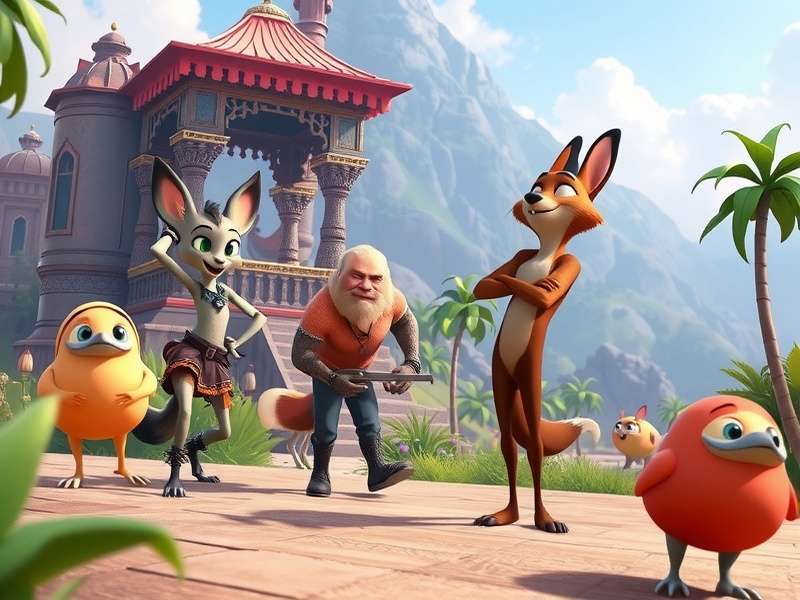 Zootopia game map showing different districts