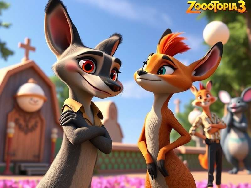 Concept art of Judy Hopps and Nick Wilde in Zootopia 3