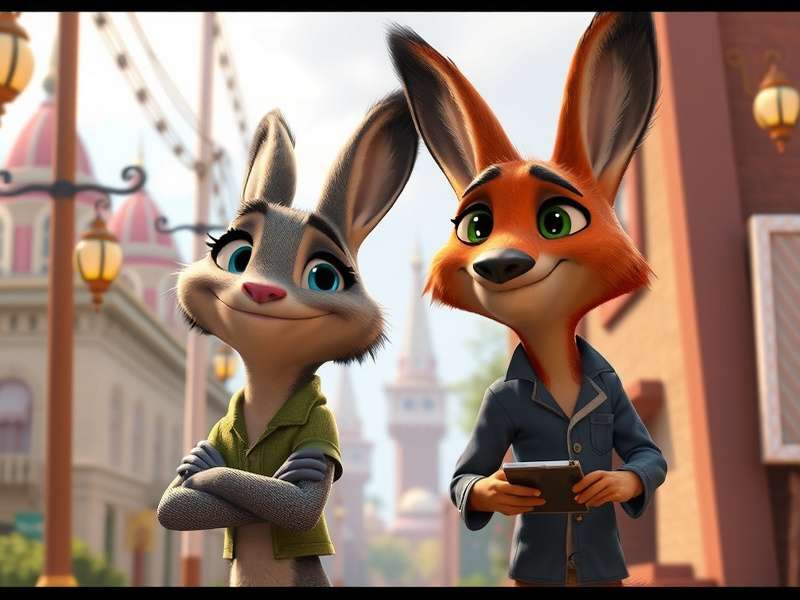 Zootopia 2 Hindi trailer teaser image showing characters in a vibrant city
