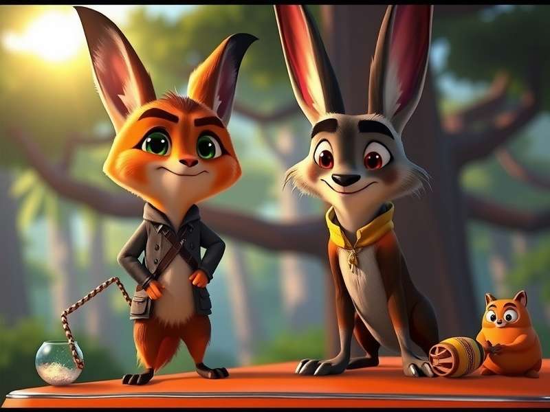 Official Zootopia 2 Castellano trailer screenshot showing Judy Hopps and Nick Wilde in a new adventure