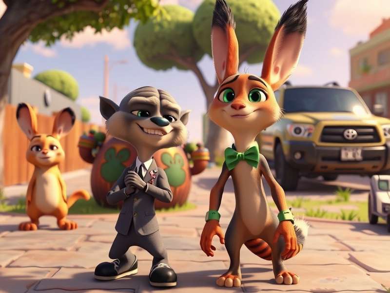 Still from Zootopia 2 Trailer 3 showing Judy Hopps in a dark rainforest alley