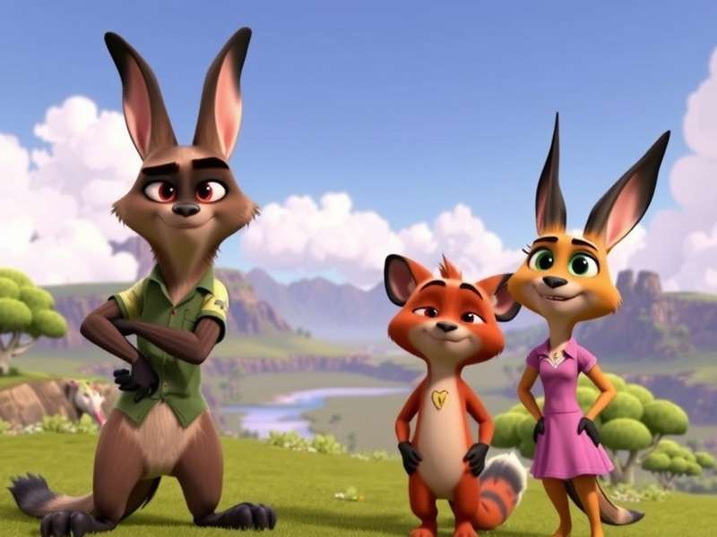 Animation breakdown showing Zootopia 2 character development