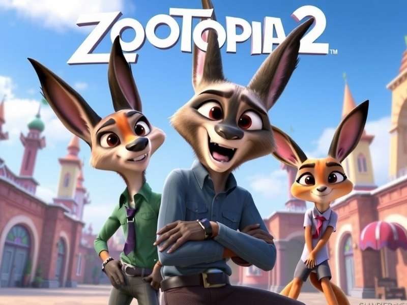 Concept art of a futuristic animal metropolis inspired by Zootopia