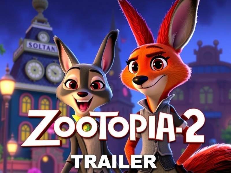 Zootopia 2 trailer official poster with Judy Hopps and Nick Wilde