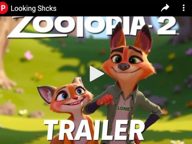 Official screenshot from Zootopia 2 trailer showing Judy Hopps and Nick Wilde in a new adventure