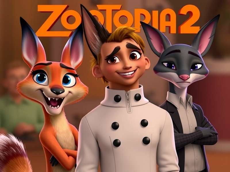 Concept art showing Judy Hopps and Nick Wilde in new detective outfits