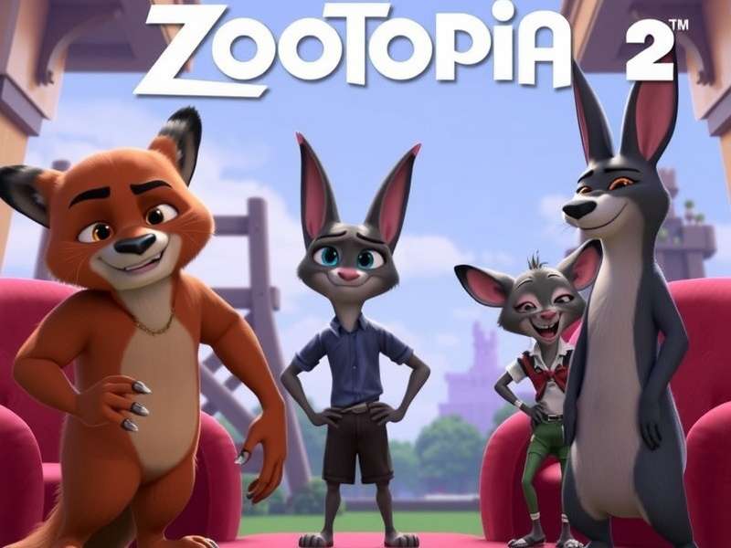 Zootopia 2 cast group photo during interview session