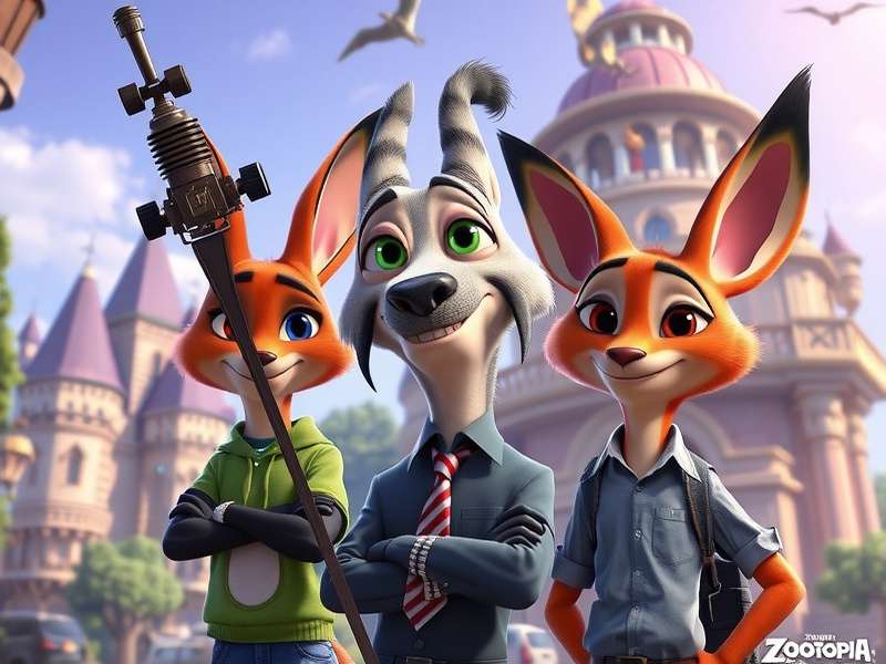 Zootopia gameplay screenshot showing character interactions