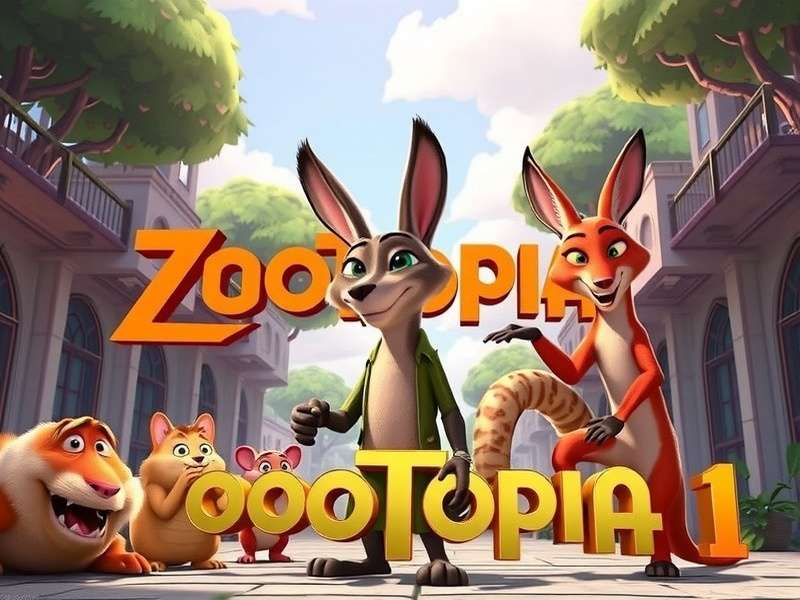 Zootopia movie poster featuring Judy Hopps and Nick Wilde in the vibrant city