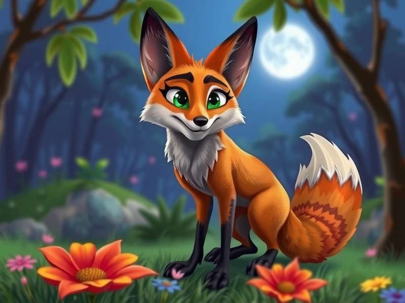 Nick Wilde the fox from Zootopia smiling slyly