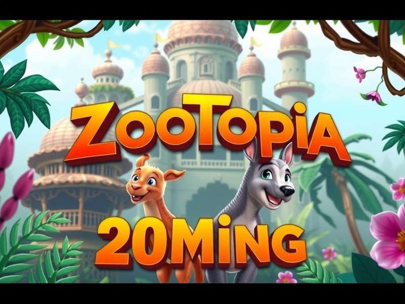 A vibrant cityscape with diverse architecture, representing Zootopia's Long Tieng district