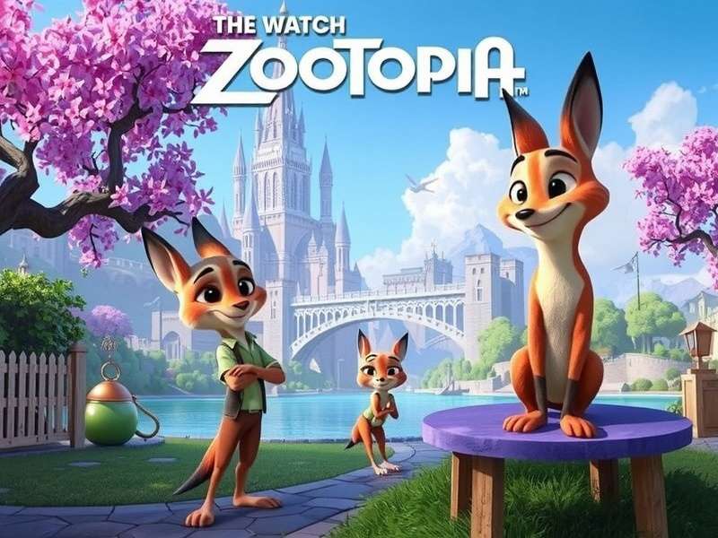 Zootopia characters watching movie on different devices