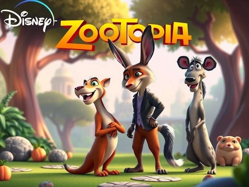 Officer Judy Hopps and Nick Wilde overlooking the skyline of Zootopia