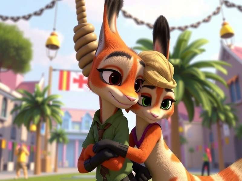 Official screenshot from Zootopia 2 International Trailer showing Judy Hopps and Nick Wilde in a new adventure
