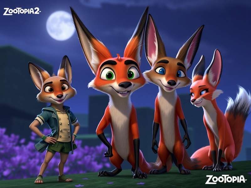 Fan art collage of Nick Wilde in various Indian cultural settings