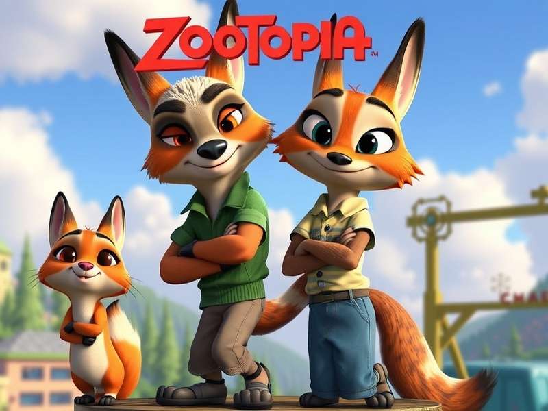 Zootopia 2 promotional art featuring Judy Hopps and Nick Wilde in Canadian setting