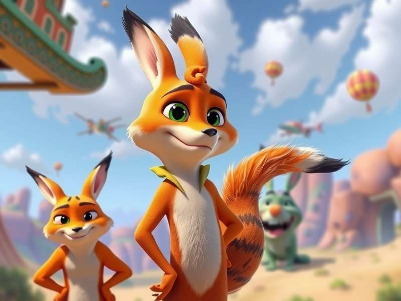 Nick Wilde and Judy Hopps in Zootopia