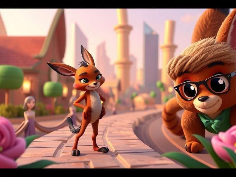 Judy Hopps action figure with carrot pen