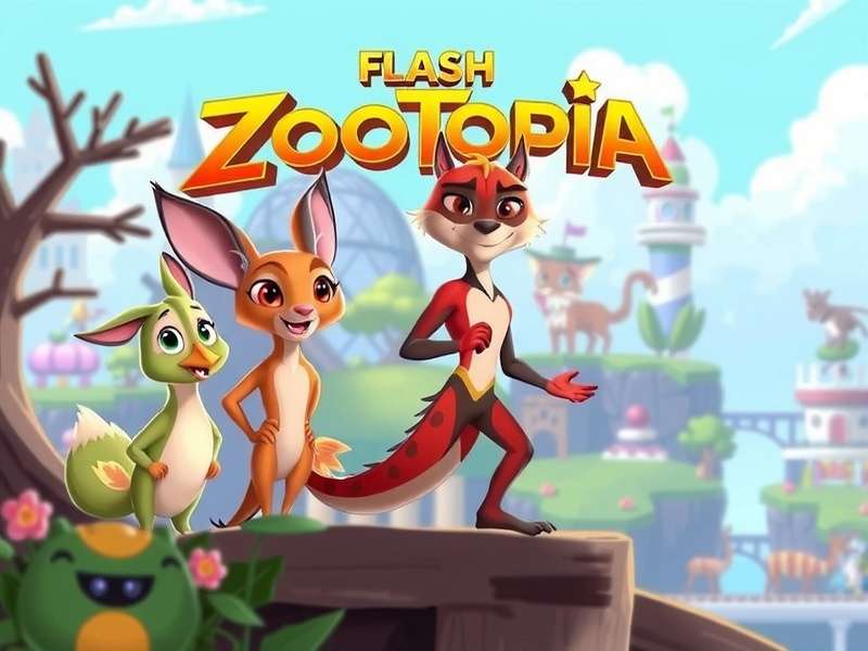 Flash Zootopia Main Characters Judy Hopps and Nick Wilde