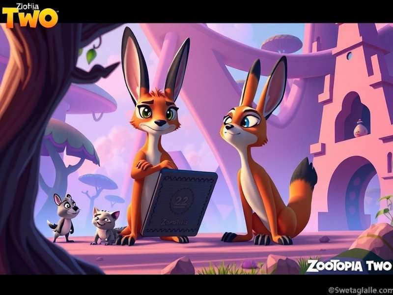 Concept art of Judy Hopps and Nick Wilde in Zootopia 2