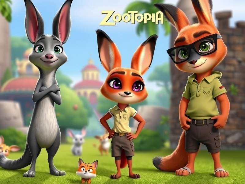 Zootopia 3 main cast characters standing together