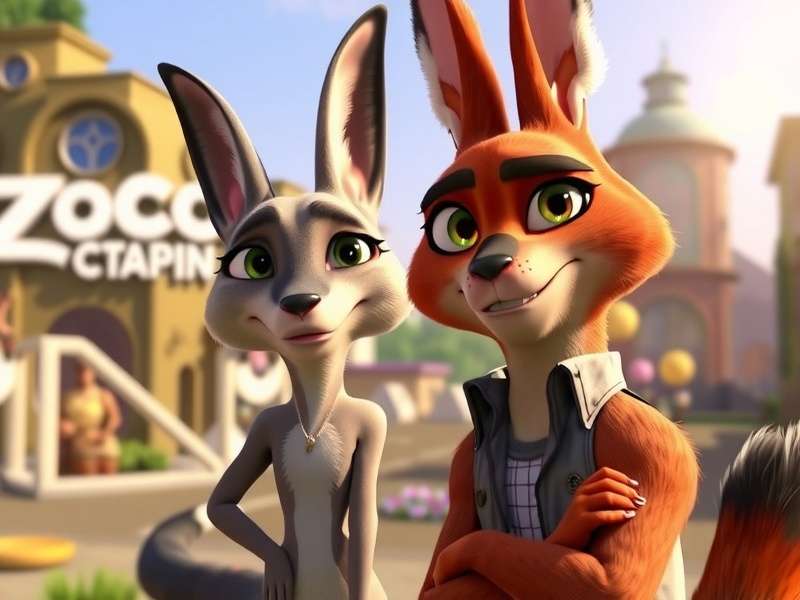 Zootopia 2 Trailer Dublado Screenshot showing Judy Hopps and Nick Wilde in a new adventure