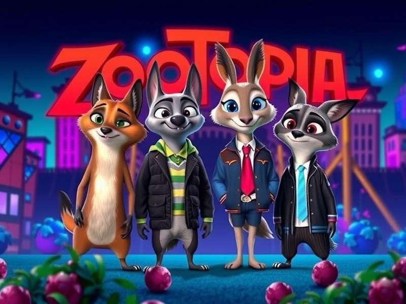 Zootopia game screenshot - city view