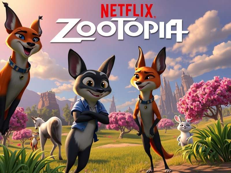 Zootopia Netflix – Judy Hopps and Nick Wilde in a vibrant scene