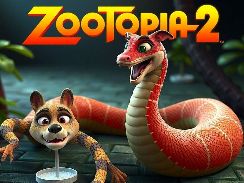 Zootopia 2 Cast Snake — Nagaraj in action scene