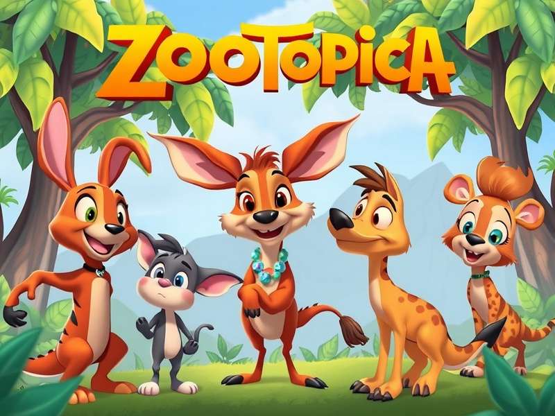 Zootopia Cartoon – Judy Hopps and Nick Wilde in the vibrant mammal metropolis