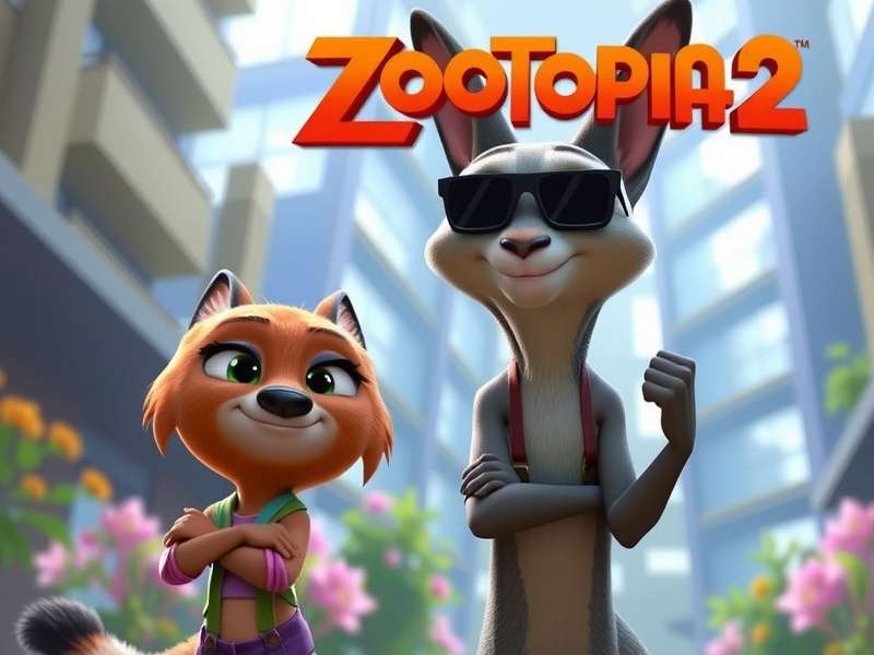 Zootopia 2 Indonesia release date official poster with Judy Hopps and Nick Wilde in front of a vibrant Indonesian skyline