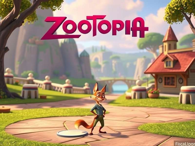 Zootopia 2 movie poster with Nick Wilde and Judy Hopps in a vibrant cityscape